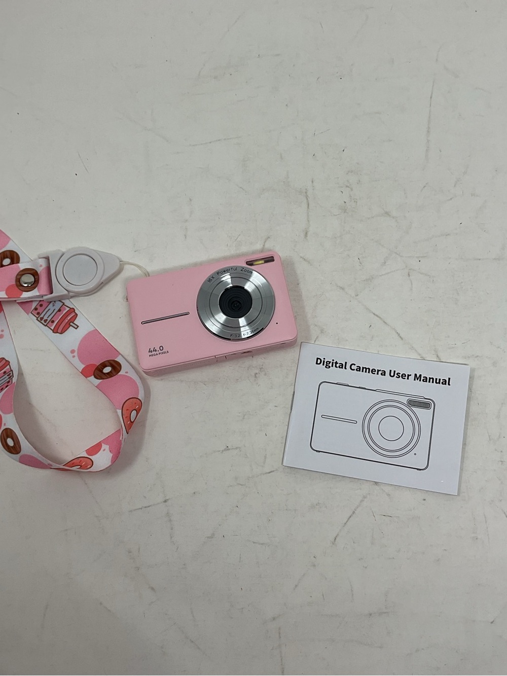 Compact 44.0MP Pink Digital Point-and-Shoot Camera